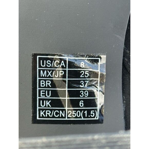 Forever 21 BLACK SUEDE ANKLE BOOTS WITH WHITE FLORAL EMBROIDERY - SIZE 8 - Picture 7 of 9